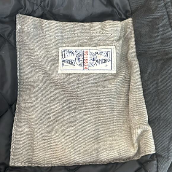 Vintage Dodge Embroidered Letterman’s jacket Denim fabric Sun Damaged L - Picture 14 of 16